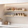 imageupsimples Floating Shelves for Wall Wall Shelves for Decor Storage Set of 6 Wall Mounted Wood Shelves for Bedroom Living Room Bathroom Kitchen 236 inch Long Picture Ledge Shelves WhiteNatural