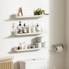 imageupsimples Floating Shelves for Wall Wall Shelves for Decor Storage Set of 6 Wall Mounted Wood Shelves for Bedroom Living Room Bathroom Kitchen 236 inch Long Picture Ledge Shelves WhiteWhite