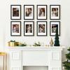 imageupsimples 8x8 Picture Frame Set of 10 Display Pictures 5x5 with Mat or 8x10 Without Multi Photo Frames Collage for Wall or Tabletop Display BlackBlack