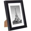 imageupsimples 8x8 Picture Frame Set of 10 Display Pictures 5x5 with Mat or 8x10 Without Multi Photo Frames Collage for Wall or Tabletop Display BlackBlack