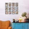 imageupsimples 8x8 Picture Frame Set of 10 Display Pictures 5x5 with Mat or 8x10 Without Multi Photo Frames Collage for Wall or Tabletop Display BlackBlack