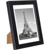 imageupsimples 8x8 Picture Frame Set of 10 Display Pictures 5x5 with Mat or 8x10 Without Multi Photo Frames Collage for Wall or Tabletop Display BlackBlack