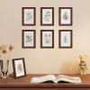 imageupsimples 8x8 Picture Frame Set of 10 Display Pictures 5x5 with Mat or 8x10 Without Multi Photo Frames Collage for Wall or Tabletop Display BlackBrown