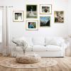 imageupsimples 8x8 Picture Frame Set of 10 Display Pictures 5x5 with Mat or 8x10 Without Multi Photo Frames Collage for Wall or Tabletop Display BlackGold