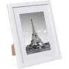 imageupsimples 8x8 Picture Frame Set of 10 Display Pictures 5x5 with Mat or 8x10 Without Multi Photo Frames Collage for Wall or Tabletop Display BlackWhite