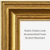 imageupsimples 4x6 Picture Frame Gold Frames Display 35x5 with Mat or 4 x 6 Without for Wall or Tabletop Decor 1pack12x16
