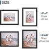 imageENJOYBASICS 18x24 Picture Frame Display Poster 16x20 with Mat or 18 x 24 Without Wall Gallery Photo Frames Natural 2 PackBlack