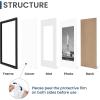 imageENJOYBASICS 18x24 Picture Frame Display Poster 16x20 with Mat or 18 x 24 Without Wall Gallery Photo Frames Natural 2 PackBlack