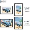 imageENJOYBASICS 18x24 Picture Frame Display Poster 16x20 with Mat or 18 x 24 Without Wall Gallery Photo Frames Natural 2 PackBlack