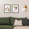 imageENJOYBASICS 18x24 Picture Frame Display Poster 16x20 with Mat or 18 x 24 Without Wall Gallery Photo Frames Natural 2 PackBlack