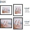 imageENJOYBASICS 18x24 Picture Frame Display Poster 16x20 with Mat or 18 x 24 Without Wall Gallery Photo Frames Natural 2 PackBlack