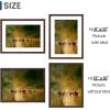 imageENJOYBASICS 18x24 Picture Frame Display Poster 16x20 with Mat or 18 x 24 Without Wall Gallery Photo Frames Natural 2 PackBrown