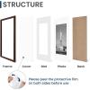 imageENJOYBASICS 18x24 Picture Frame Display Poster 16x20 with Mat or 18 x 24 Without Wall Gallery Photo Frames Natural 2 PackBrown