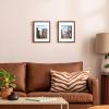 imageENJOYBASICS 18x24 Picture Frame Display Poster 16x20 with Mat or 18 x 24 Without Wall Gallery Photo Frames Natural 2 PackBrown