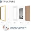 imageENJOYBASICS 18x24 Picture Frame Display Poster 16x20 with Mat or 18 x 24 Without Wall Gallery Photo Frames Natural 2 PackGold