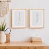 imageENJOYBASICS 18x24 Picture Frame Display Poster 16x20 with Mat or 18 x 24 Without Wall Gallery Photo Frames Natural 2 PackNatural