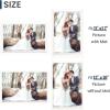 imageENJOYBASICS 18x24 Picture Frame Display Poster 16x20 with Mat or 18 x 24 Without Wall Gallery Photo Frames Natural 2 PackWhite