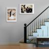 imageENJOYBASICS 18x24 Picture Frame Display Poster 16x20 with Mat or 18 x 24 Without Wall Gallery Photo Frames Natural 2 PackWhite