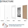 imageENJOYBASICS 18x24 Picture Frame Display Poster 16x20 with Mat or 18 x 24 Without Wall Gallery Photo Frames Natural 2 PackWhite