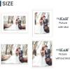 imageENJOYBASICS 18x24 Picture Frame Display Poster 16x20 with Mat or 18 x 24 Without Wall Gallery Photo Frames Natural 2 PackWhite