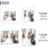 imageENJOYBASICS 18x24 Picture Frame Display Poster 16x20 with Mat or 18 x 24 Without Wall Gallery Photo Frames Natural 2 PackWhite