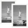 imageENJOYBASICS 18x24 Picture Frame Display Poster 16x20 with Mat or 18 x 24 Without Wall Gallery Photo Frames Natural 2 PackWhite