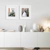 imageENJOYBASICS 18x24 Picture Frame Display Poster 16x20 with Mat or 18 x 24 Without Wall Gallery Photo Frames Natural 2 PackWhite
