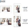 imageENJOYBASICS 18x24 Picture Frame Display Poster 16x20 with Mat or 18 x 24 Without Wall Gallery Photo Frames Natural 2 PackWhite