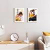 imageENJOYBASICS 18x24 Picture Frame Display Poster 16x20 with Mat or 18 x 24 Without Wall Gallery Photo Frames Natural 2 PackWhite