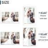 imageENJOYBASICS 18x24 Picture Frame Display Poster 16x20 with Mat or 18 x 24 Without Wall Gallery Photo Frames Natural 2 PackWhite
