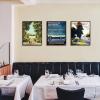 imageupsimples 24x36 Poster Frame Gold 3 Pack ScratchProof Picture Frames 24 x 36 for Photo Gallery  Slidein Strips Horizontal or Vertical Wall MountingBlack