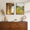 imageupsimples 24x36 Poster Frame Gold 3 Pack ScratchProof Picture Frames 24 x 36 for Photo Gallery  Slidein Strips Horizontal or Vertical Wall MountingBlack