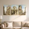 imageupsimples 24x36 Poster Frame Gold 3 Pack ScratchProof Picture Frames 24 x 36 for Photo Gallery  Slidein Strips Horizontal or Vertical Wall MountingGold