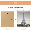 imageupsimples 24x36 Poster Frame Gold 3 Pack ScratchProof Picture Frames 24 x 36 for Photo Gallery  Slidein Strips Horizontal or Vertical Wall MountingNatural
