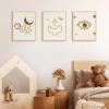 imageupsimples 24x36 Poster Frame Gold 3 Pack ScratchProof Picture Frames 24 x 36 for Photo Gallery  Slidein Strips Horizontal or Vertical Wall MountingNatural