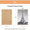 imageupsimples 24x36 Poster Frame Gold 3 Pack ScratchProof Picture Frames 24 x 36 for Photo Gallery  Slidein Strips Horizontal or Vertical Wall MountingNatural