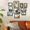 imageupsimples 10 Pack Picture Frames Collage Wall Decor for Mounting or Tabletop Display Photo Gallery Frame Set for Family Multi Sizes Including 8x10 5x7 4x6 Rustic WhiteBlack
