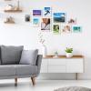 imageupsimples 10 Pack Picture Frames Collage Wall Decor for Mounting or Tabletop Display Photo Gallery Frame Set for Family Multi Sizes Including 8x10 5x7 4x6 Rustic WhiteWhite