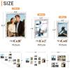 imageupsimples 10 Pack Picture Frames Collage Wall Decor for Mounting or Tabletop Display Photo Gallery Frame Set for Family Multi Sizes Including 8x10 5x7 4x6 Rustic WhiteRustic White