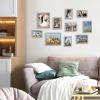 imageupsimples 10 Pack Picture Frames Collage Wall Decor for Mounting or Tabletop Display Photo Gallery Frame Set for Family Multi Sizes Including 8x10 5x7 4x6 Rustic WhiteGray
