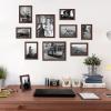 imageupsimples 10 Pack Picture Frames Collage Wall Decor for Mounting or Tabletop Display Photo Gallery Frame Set for Family Multi Sizes Including 8x10 5x7 4x6 Rustic WhiteBrown