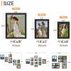 imageupsimples 10 Pack Picture Frames Collage Wall Decor for Mounting or Tabletop Display Photo Gallery Frame Set for Family Multi Sizes Including 8x10 5x7 4x6 Rustic WhiteBlack