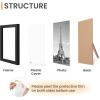 imageupsimples 10 Pack Picture Frames Collage Wall Decor for Mounting or Tabletop Display Photo Gallery Frame Set for Family Multi Sizes Including 8x10 5x7 4x6 Rustic WhiteBlack