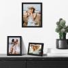 imageupsimples 10 Pack Picture Frames Collage Wall Decor for Mounting or Tabletop Display Photo Gallery Frame Set for Family Multi Sizes Including 8x10 5x7 4x6 Rustic WhiteBlack