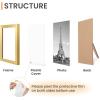 imageupsimples 10 Pack Picture Frames Collage Wall Decor for Mounting or Tabletop Display Photo Gallery Frame Set for Family Multi Sizes Including 8x10 5x7 4x6 Rustic WhiteGold