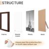 imageupsimples 10 Pack Picture Frames Collage Wall Decor for Mounting or Tabletop Display Photo Gallery Frame Set for Family Multi Sizes Including 8x10 5x7 4x6 Rustic WhiteBrown