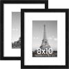 imageupsimples 8x10 Picture Frame Thin Black 2 Pack