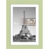imageupsimples 5x7 Picture Frame Display Pictures 4x6 with Mat or 5 x 7 Without Wall Hanging Photo Frames Blue 1 PackGreen