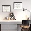 imageupsimples 5x7 Picture Frame Display Pictures 4x6 with Mat or 5 x 7 Without Wall Hanging Photo Frames Blue 1 PackBlack