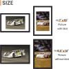 imageupsimples 5x7 Picture Frame Display Pictures 4x6 with Mat or 5 x 7 Without Wall Hanging Photo Frames Blue 1 PackBlack